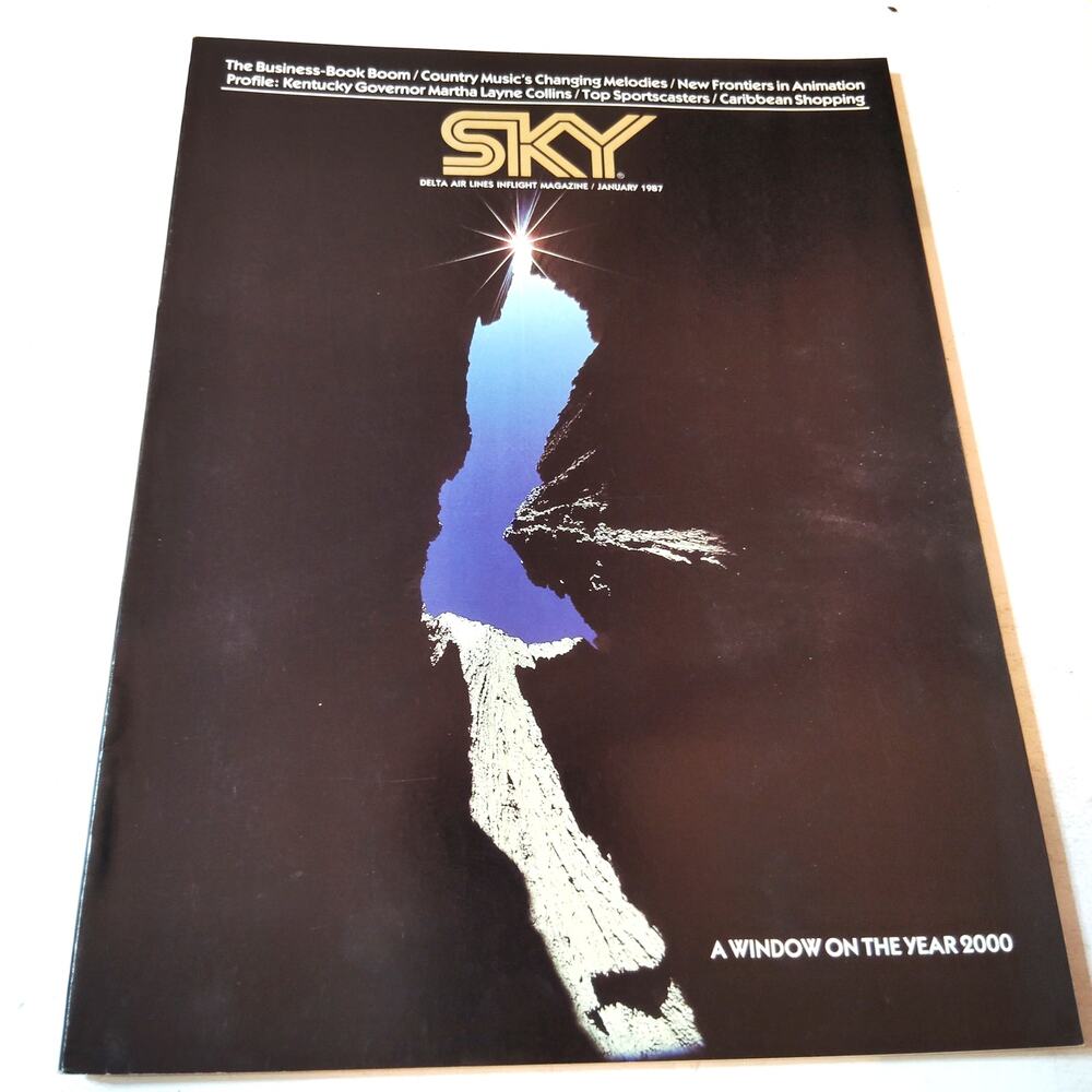Delta SKY In-Flight Magazine - Jan 1987 - Country Music, Martha Layne Collins